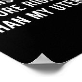 Ik heb meer rechten dan mijn baarmoeder pro-choice poster (Hoek)