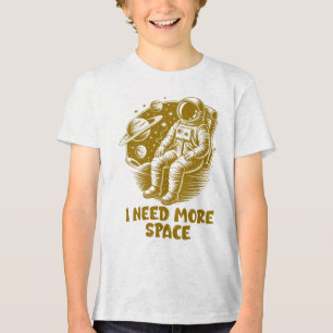 Ik heb meer ruimte nodig, astronaut kinderen Tri-Blend shirt