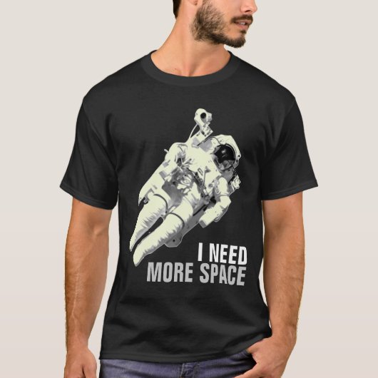 Ik heb meer ruimte nodig Astronaut Shirt grafisch  (Voorkant)
