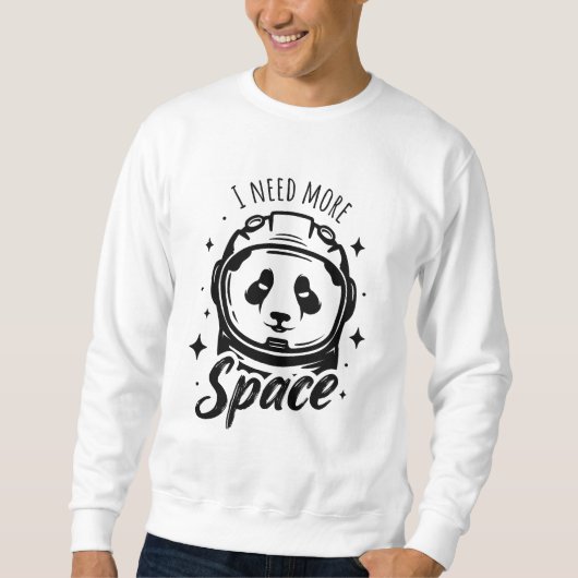 Ik heb meer ruimte nodig - Funny astronaut panda Trui (Voorkant)