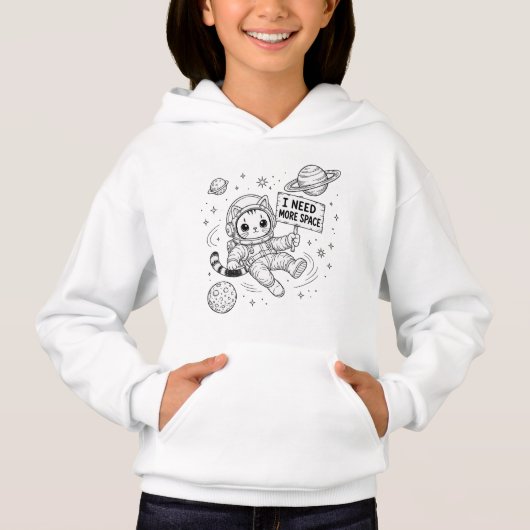 Ik heb meer ruimte nodig Funny Cat Astronaut (Voorkant)