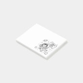 Ik heb meer ruimte nodig Funny Cat Astronaut Post-it® Notes (Schuin)