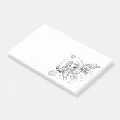 Ik heb meer ruimte nodig Funny Cat Astronaut Post-it® Notes (Schuin)