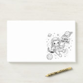 Ik heb meer ruimte nodig Funny Cat Astronaut Post-it® Notes (Op bureau)