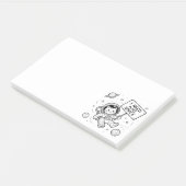 Ik heb meer ruimte nodig Funny Cat Astronaut Post-it® Notes (Schuin)