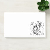 Ik heb meer ruimte nodig Funny Cat Astronaut Post-it® Notes (Kantoor)