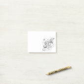 Ik heb meer ruimte nodig Funny Cat Astronaut Post-it® Notes (Op bureau)