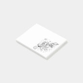 Ik heb meer ruimte nodig Funny Cat Astronaut Post-it® Notes (Schuin)