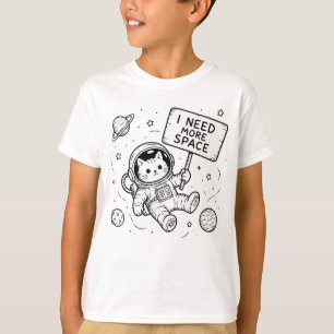 Ik heb meer ruimte nodig Funny Cat Astronaut T-shirt