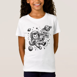 Ik heb meer ruimte nodig Funny Cat Astronaut T-shirt