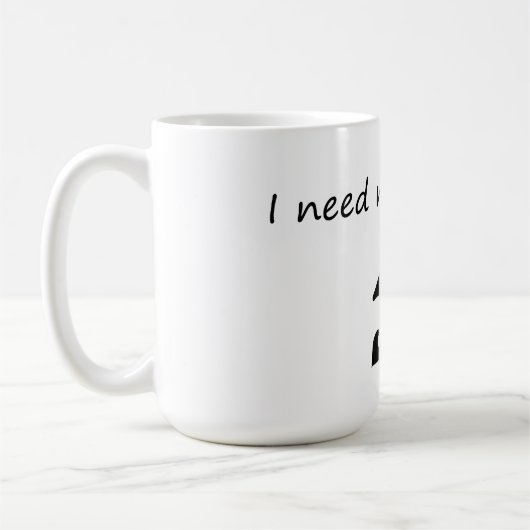 Ik heb meer ruimte nodig - Grappige astronaut Koffiemok (Links)