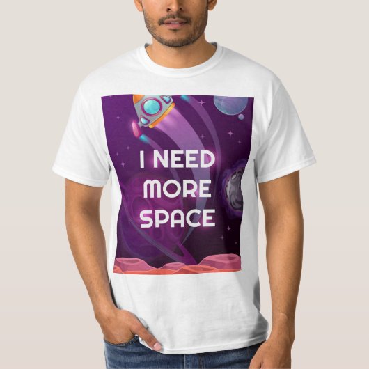 Ik heb meer ruimte nodig, grappige t-shirt (Voorkant)