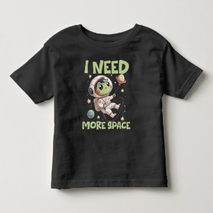 Ik heb meer ruimte nodig, kikker astronaut kinder shirts