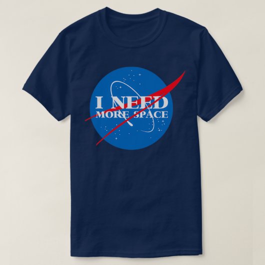 Ik heb meer ruimte nodig  t-shirt (Design voorkant)