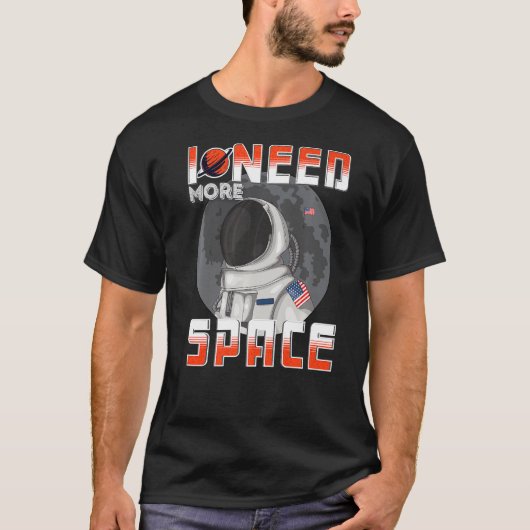 Ik heb meer ruimtewetenschap nodig, galaxy Quote A T-shirt (Voorkant)