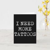 Ik heb meer Tattoos nodig Kaart (Gele Bloem)