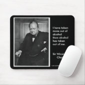 Ik heb meer uit alcohol gehaald ... muismat (Met muis)