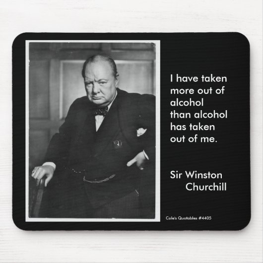 Ik heb meer uit alcohol gehaald ... muismat (Voorkant)