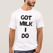 Ik heb melk t-shirt (Voorkant)