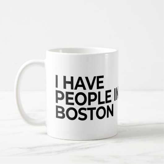 Ik heb mensen in Boston Koffiemok (Links)