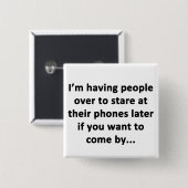 Ik heb mensen over vierkante button 5,1 cm (Voorkant /achterkant)