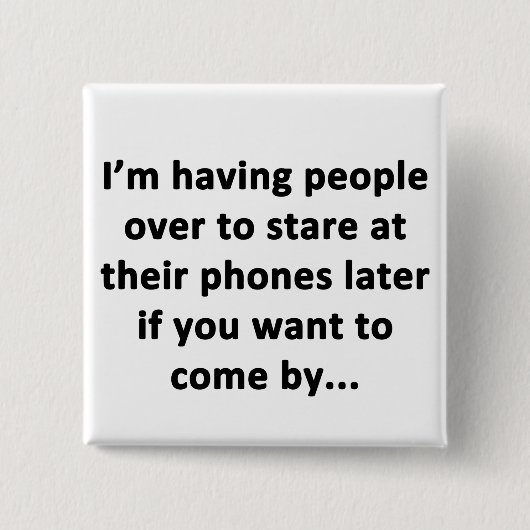 Ik heb mensen over vierkante button 5,1 cm (Voorkant)