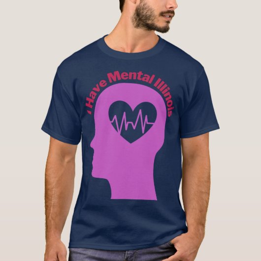 Ik Heb Mentale Illinois 22 T-shirt (Voorkant)