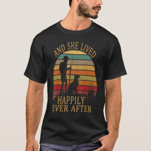 Ik heb met de hond gehakt en ze heeft er na aan ge t-shirt