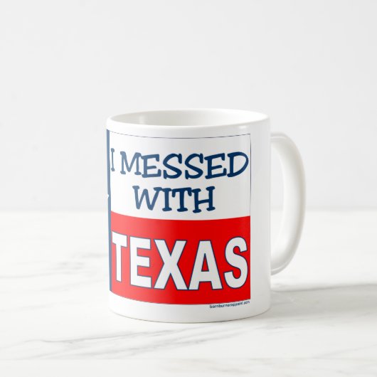 Ik heb met Texas gebeld Koffiemok (Voorkant rechts)