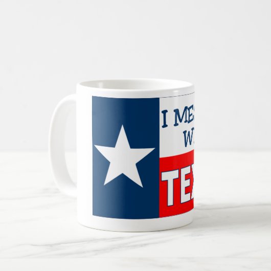 Ik heb met Texas gebeld Koffiemok (Voorkant links)