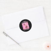 Ik Heb Microplastics In Mijn Roze Kat Meme Dank Me Ronde Sticker (Envelop)
