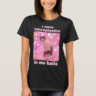 Ik Heb Microplastics In Mijn Roze Kat Meme Dank Me T-shirt