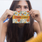 Ik heb midden eeuw bloemenaankondiging verplaatst briefkaart