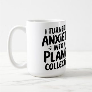 Ik heb mijn angst omgezet in een plantencollectie, koffiemok