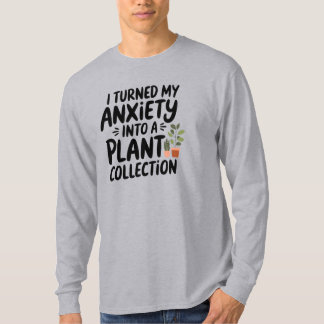 Ik heb mijn angst omgezet in een plantencollectie, t-shirt