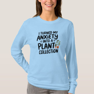 Ik heb mijn angst omgezet in een plantencollectie, t-shirt