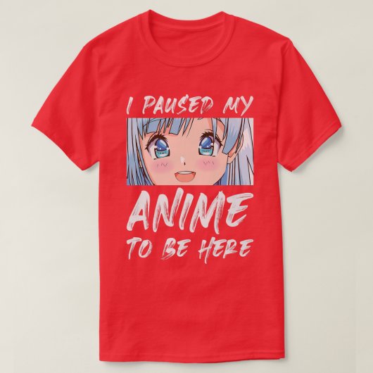Ik heb mijn animum gepauzeerd om hier de Otaku Ani T-shirt (Design voorkant)
