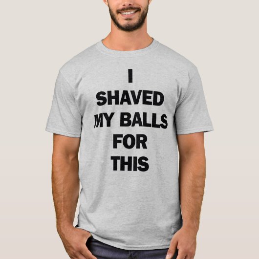 IK HEB MIJN BALLEN HIERVOOR GESCHREVEN T-SHIRT (Voorkant)
