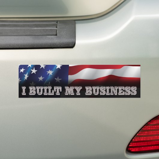 Ik heb mijn bedrijf gebouwd bumpersticker (Op auto)