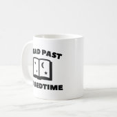 Ik heb mijn bedtijd gelezen koffiemok (Voorkant links)