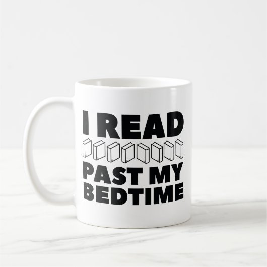 Ik heb mijn bedtijd gelezen koffiemok (Links)