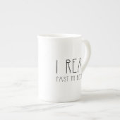 Ik heb mijn bedtijd tekst gelezen porselein kop (Voorkant rechts)