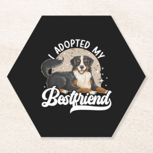Ik heb mijn beste vriend Animal Rights Hondenreddi Kartonnen Onderzetters