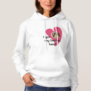Ik heb mijn beste vrienden hier! Foto op maat Hoodie