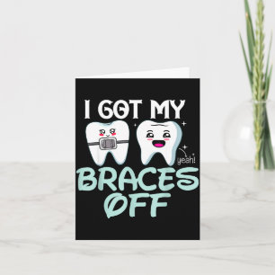 Ik heb mijn beugel af, leuk orthodontist cadeau gl kaart