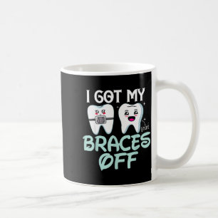 Ik heb mijn beugel af, leuk orthodontist geschenk koffiemok
