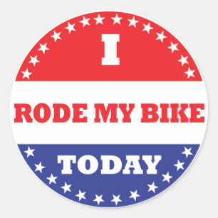 Ik heb mijn bike vandaag doorzocht ronde sticker