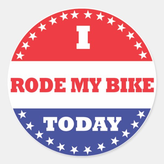 Ik heb mijn bike vandaag doorzocht ronde sticker (Voorkant)