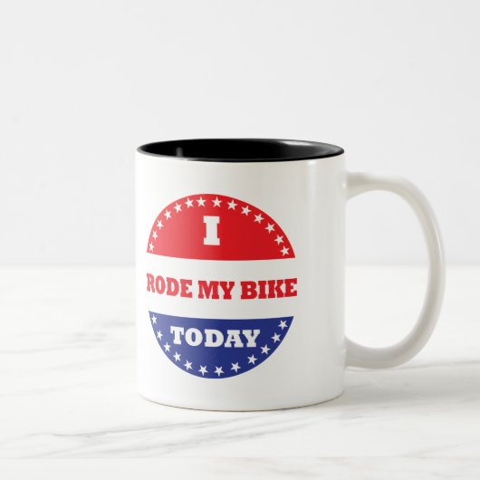 Ik heb mijn bike vandaag doorzocht tweekleurige koffiemok (Rechts)