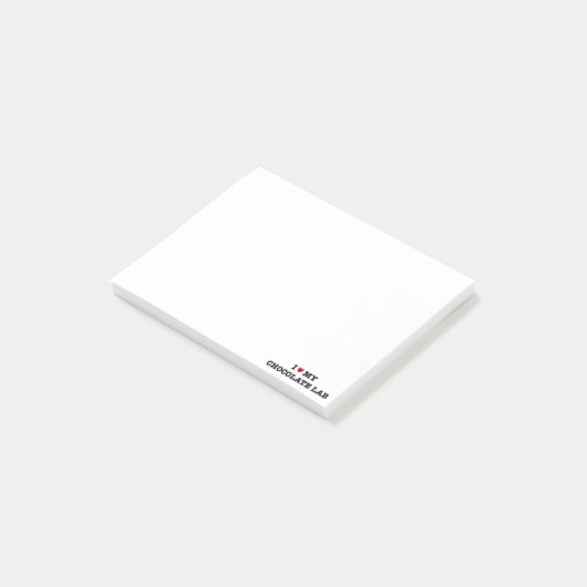 Ik heb mijn chocoladelab post-it notities post-it® notes (Schuin)